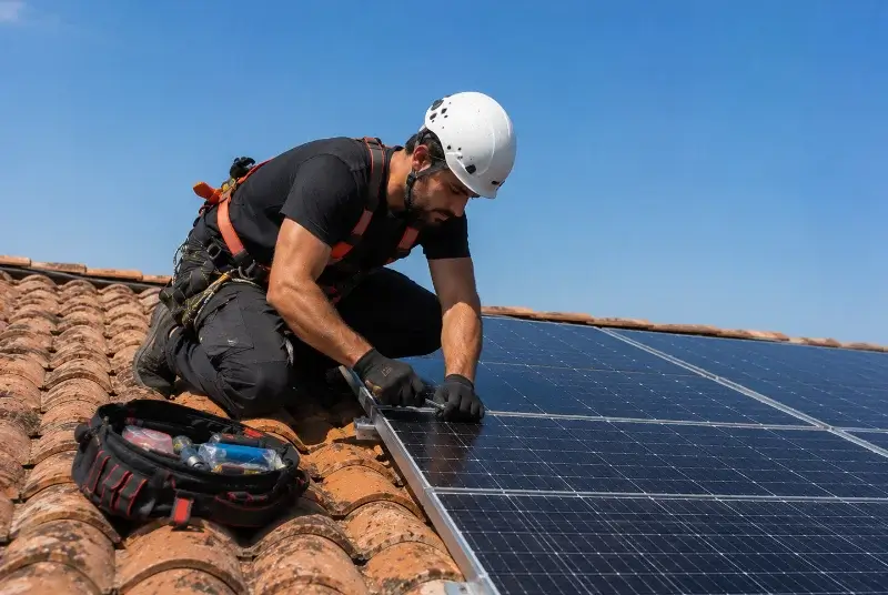 Maintenance et monitoring de panneaux solaires à Sillingy