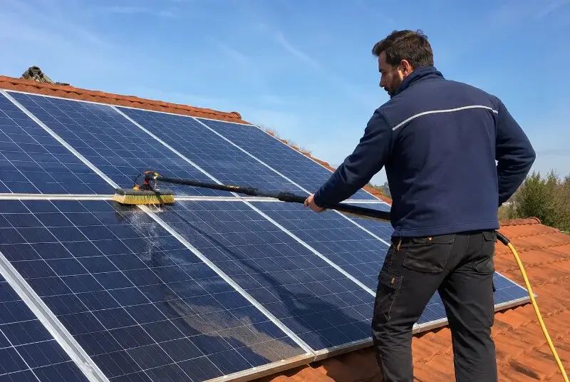 Nettoyage et entretien de panneaux solaires à Sillingy
